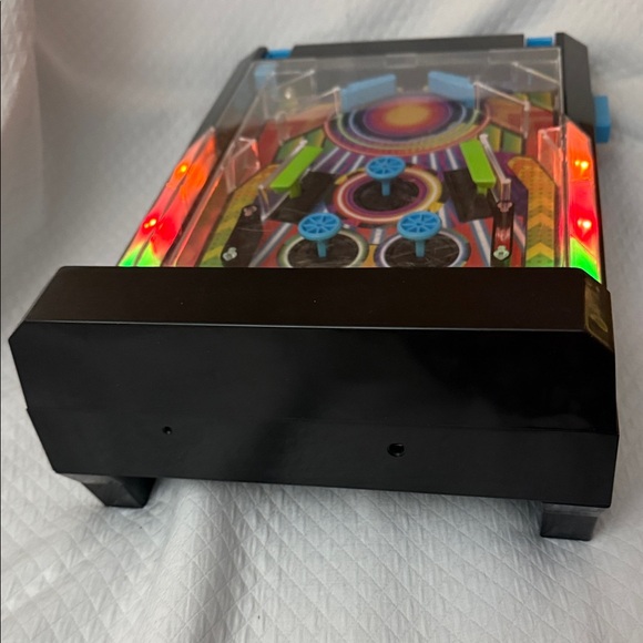 Retro Tabletop Pinball Machine w LED scoreboard lights, sound. Tested Works - Picture 4 of 6